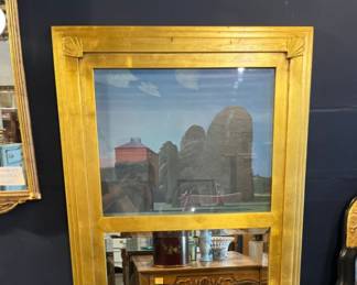Jay Spectre Trumeau mirror with David Inshaw Picture. Hey, beautiful mirror in men’s condition. 27” wide.  Come check out this beauty! Price Just reduced. 