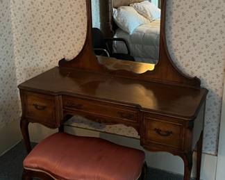 This vanity table and seat could be yours, if you visit the sale.