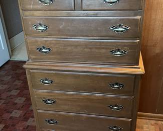 This tall dresser doesn't have a mirror, but it does have lots of storage space.