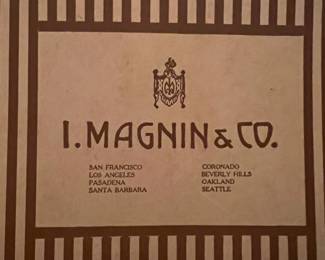 This is a picture of the box label where the wedding dress was found.  