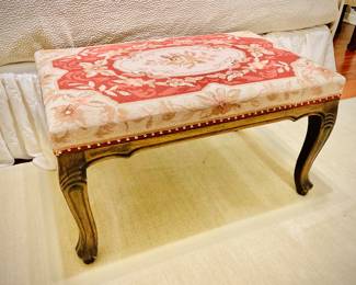 Needlepoint bench