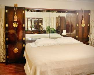 White Furniture Asian wall unit