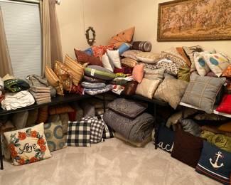 Comforters and pillows 