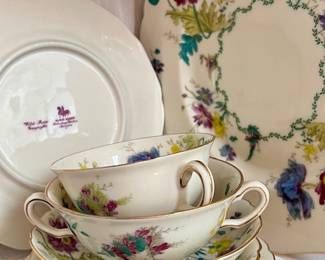 80 piece Black Knight "Wild Rose" China