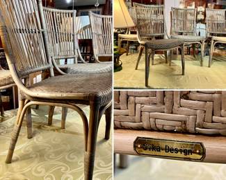 Set of 4 Sika Bamboo Chairs