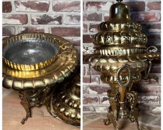 20th Century Turkish Brass Brasier