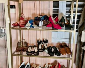 Various Pairs of Shoes by Designers: Manolo Blahnik, Chanel, Pelle Moda, Liz Claiborne, Tory Burch, Silvia Fiorentina plus many more