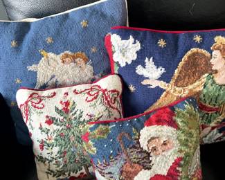 Pretty Christmas accent pillows