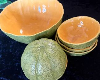 Very realistic cantaloupe bowls