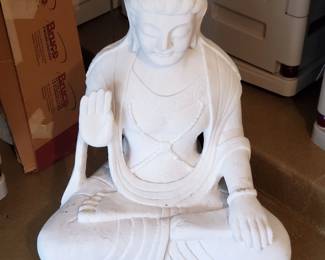 Hand-carved Chinese Goddess from a single stock of marble