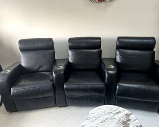 All Leather theater seats