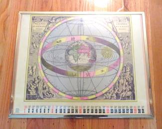 antique style celestial map
