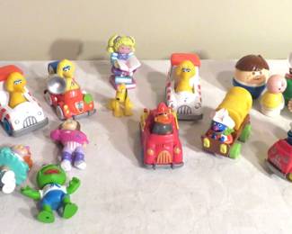 Sesame street figures and Cabbage Patch