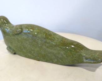 Canada Eskimo carved stone bird