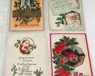 Lot 008   2 Bid(s)
VTG Christmas Santa Post Cards