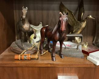 Horse and Duck Statues 