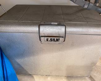 Vtg. Aluminum cooler
