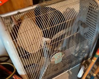 Fan in shed 