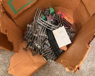 Vtg. Toy train tracks