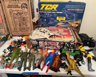 Variety of toy figures