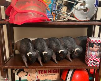 Vtg. Helmets, caps and toys 