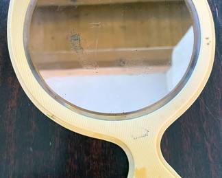 Antique hand-held mirror