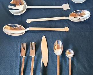 Bissell & Wilhite silverware set, for 8