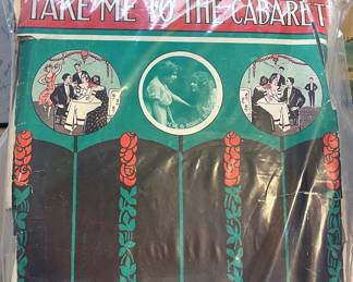 Vintage and new sheet music