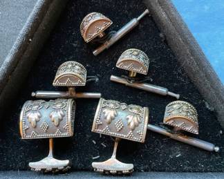 Indonesian studs and cufflinks