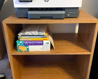 HP printer, office supplies, printer stand