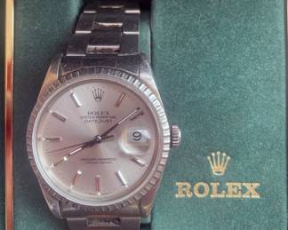 Rolex oyster perpetual "Datejust" watch, all papers including conditioning