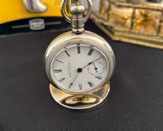 1899-1903 American Waltham pocket watch, works!