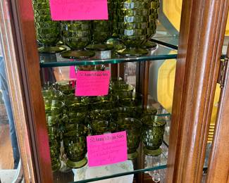 Collectible Cubist Green Fostoria