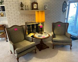 Pair of Wing chairs