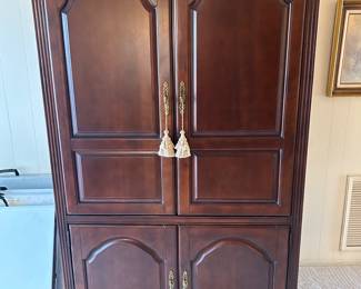 Entertainment Armoire, small flat screen TV, VCR
