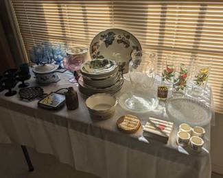 China, glassware etc