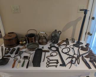 Antique tools & kitchen utensils