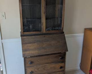LOT 3 - ANTIQUE SECRETARY  29 W X 15 D X 72 H