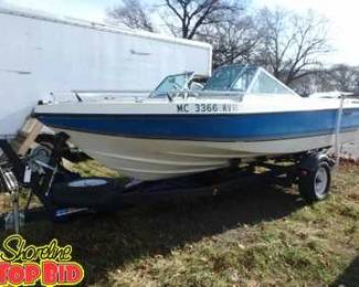 1978 Browning Aerocraft Monte Carlo II, 900 hrs, 165 HP Inline 6 Mercruiser, Inboard, Outboard