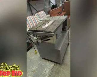 Craftsman Heavy Duty Table Saw with Storage Cabinet, Works, Like New