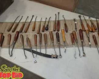 38Piece Wood Turning Set Various Brands, All Sharp Ready for Use