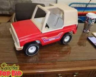 Tonka Vintage 835 TR Mighty Adventure Buggy Bronco Blazer Jeep Truck, Red TTop