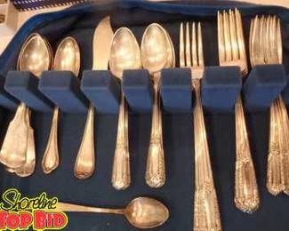 42 pc. Set State House Sterling Silver Flatware Set, includes an Additional 11 pieces of Sterling