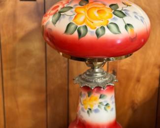GWTW Vintage, hand painted parlor lamps
2 available