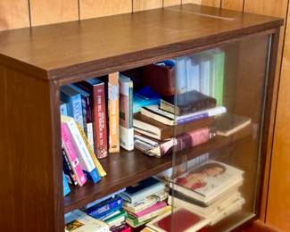 Mid Century Sliding glass door bookcase