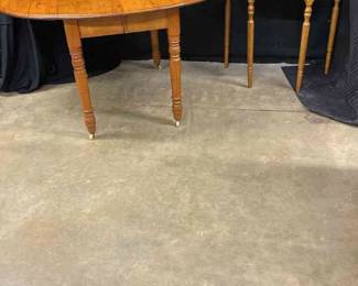 Vintage Wood Tables Leaf Tablemissing Leaf And Wall Table 