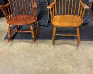 2 Wooden Rocking Chairs Pennsylvania House 