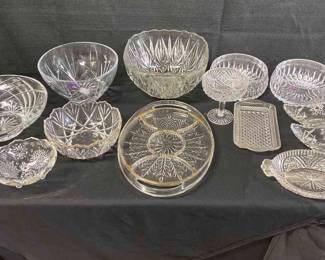 Miscelaneous Crystal Cutglass Pieces 