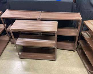 Brown Metal Shelving 5 Pieces 