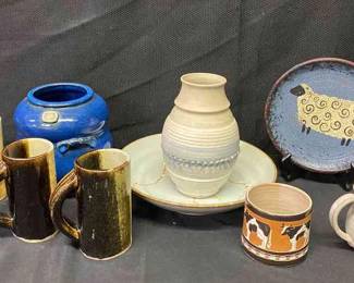 Natural Pottery Variety Vases, Mugs, And More 